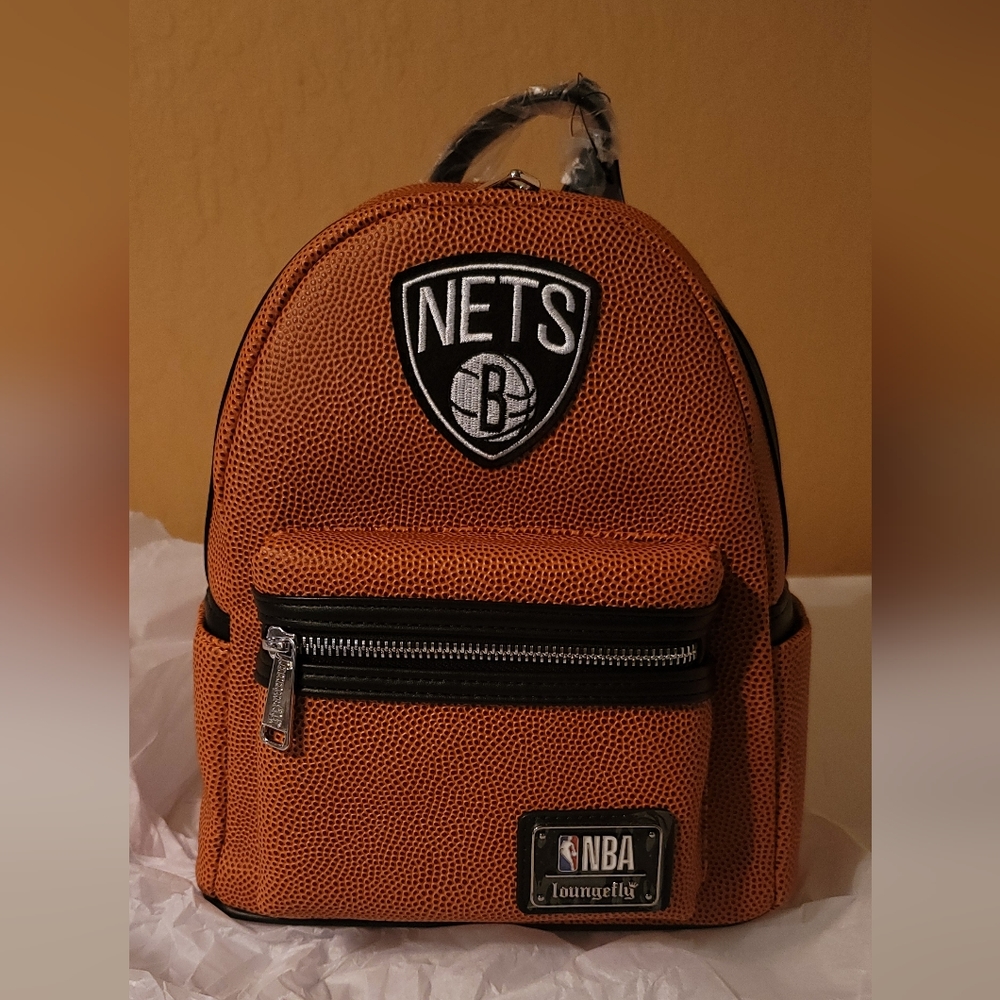 Loungefly Mini Backpack- Brooklyn Nets
